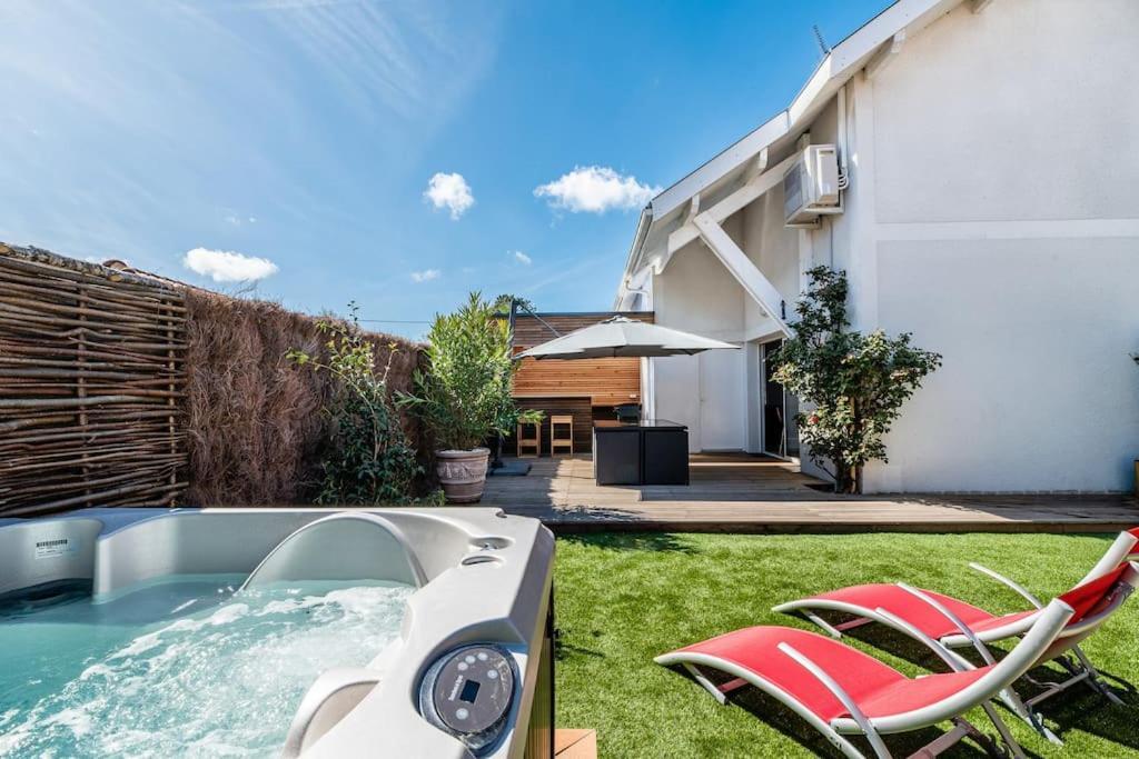 Ravissante Maison 3* Avec Jacuzzi Proche Lac Biscarrosse Exterior foto